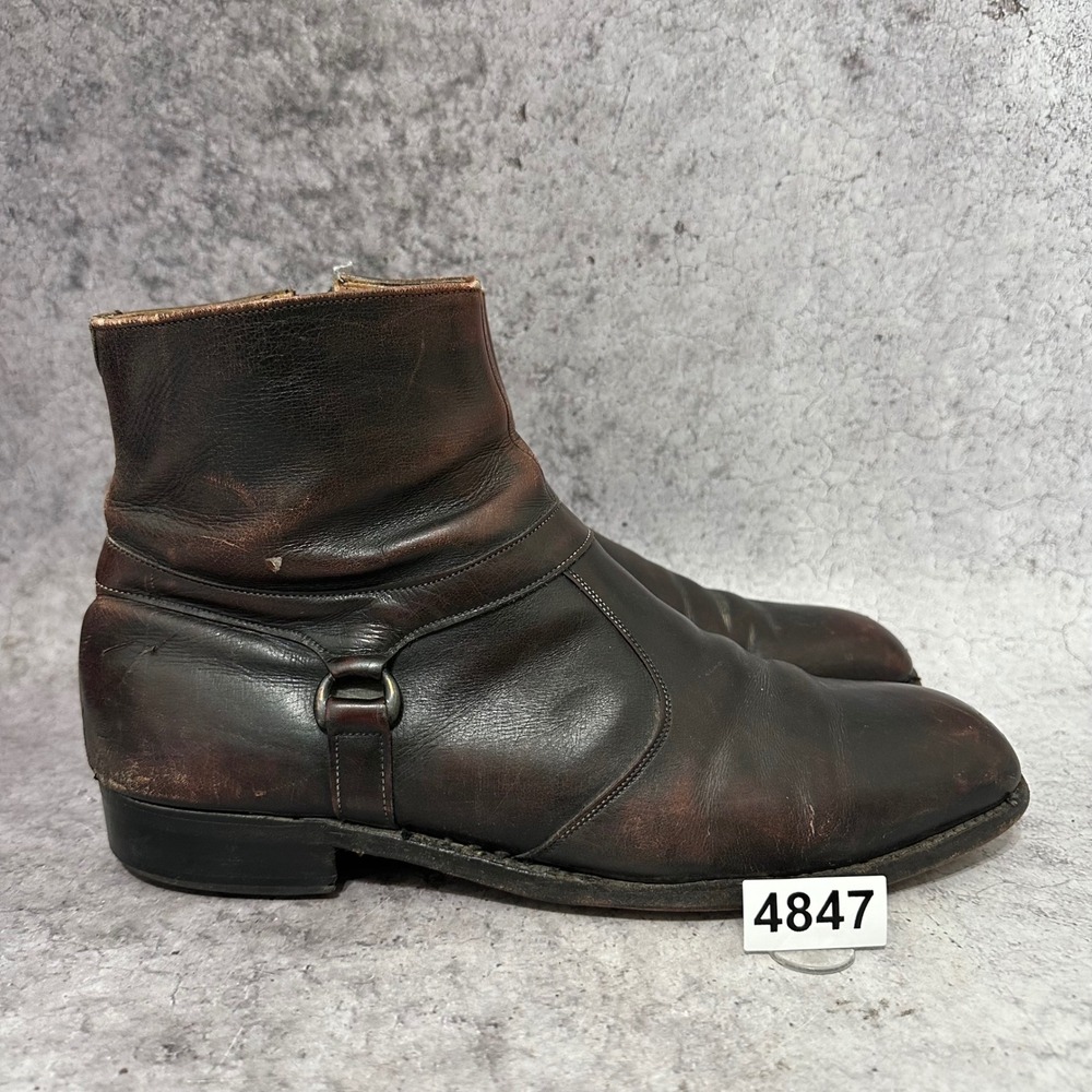 Vintage Breather Wright Arch Preserver 468 Boots Mens 11.5 Brown Leather Ankle